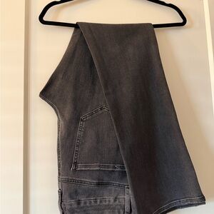 Express Charcoal Denim Mid Rise Jeans Ultra Hyper Stretch